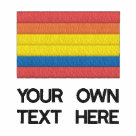 basic_zip_fleece_hoody_light - Gay Pride Embroidery