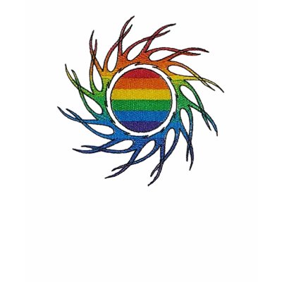 Gay Pride Eye of The Storm Rainbow Design T-Shirt
