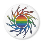 Gay Pride "Eye of The Storm" Rainbow Magnet