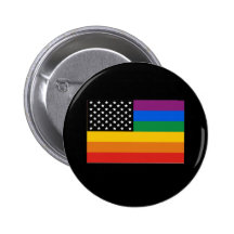 Gay Pride Flag Buttons