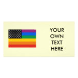 Gay Pride Flag Photo Greeting Card