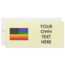 Gay Pride Flag rack cards