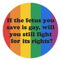 Gay Pride Flag / Rainbow Flag, Gay Rights Sticker