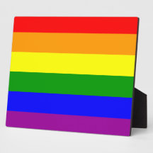 Gay Pride Flag / Rainbow Flag Plaque