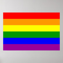 Gay Pride Flag / Rainbow Flag Poster
