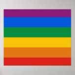 Gay Pride Flag / Rainbow Flag Poster