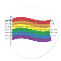 Gay Pride Flag stickers