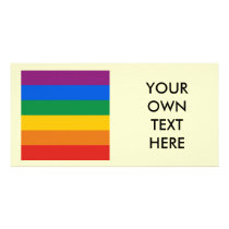 Gay Pride Flag T-shirt photo cards