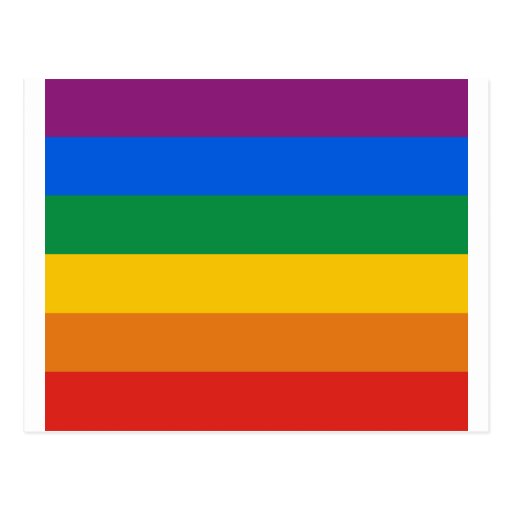 Gay Pride Flag T-shirt Post Card