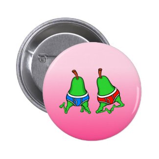 Gay Pride Funny Dancing Fruit 2 Inch Round Button