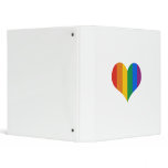 Gay Pride Heart Binder
