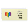 Gay Pride Heart Rack Card Template