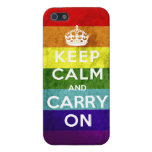 Gay Pride Keep Calm and Carry On iPhone 5 Cases