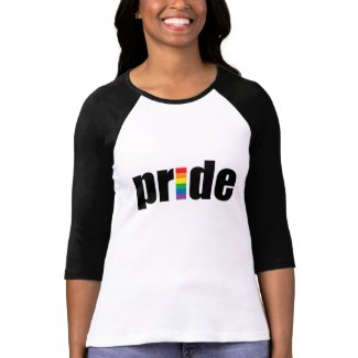 Gay Pride Ladies 3/4 Sleeve Raglan (Fitted)