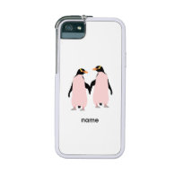 Gay Pride Lesbian Penguins Holding Hands iPhone 5 Cover