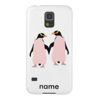 Gay Pride Lesbian Penguins Holding Hands Galaxy S5 Case