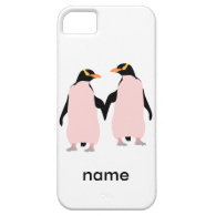 Gay Pride Lesbian Penguins Holding Hands iPhone 5 Covers