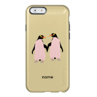 Gay Pride Lesbian Penguins Holding Hands Incipio Feather® Shine iPhone 6 Case