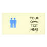 Gay Pride Men Blue Photo Cards