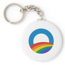 Gay Pride Obama Key Chain