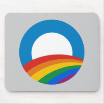 Gay Pride Obama Mouse Pad