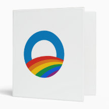 Gay Pride Obama T-shirt 3 Ring Binder