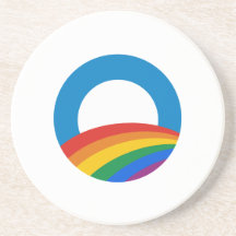 Gay Pride Obama T-shirt Drink Coasters