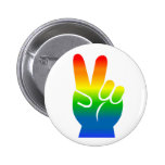 Gay Pride Peace button