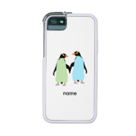 Gay Pride Penguins Holding Hands Cover For iPhone 5