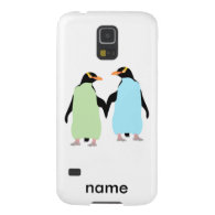 Gay Pride Penguins Holding Hands Galaxy S5 Case
