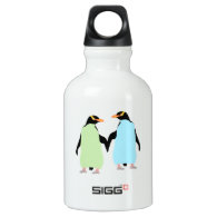 Gay Pride Penguins Holding Hands SIGG Traveler 0.3L Water Bottle
