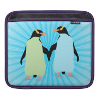 Gay Pride Penguins Holding Hands Sleeve For iPads