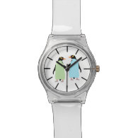 Gay Pride Penguins Holding Hands Wristwatch