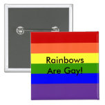 Gay Pride Pinback Buttons