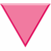 Gay Pride Pink Triangle photo sculptures by rainbowthree Gay Pride Pink Triangle photo sculptures