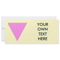 Gay Pride Pink Triangle rack cards