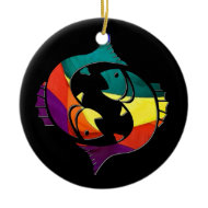 Gay Pride Pisces Ornament ornament