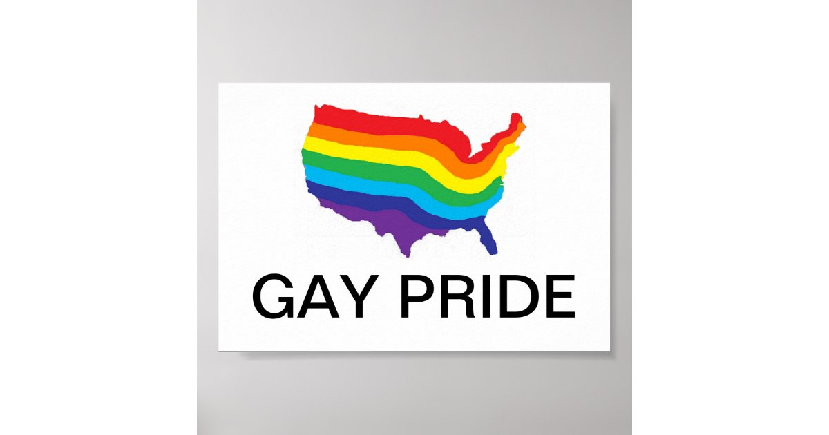 GAY PRIDE POSTER Zazzle