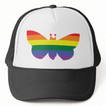 Gay Pride Rainbow Butterfly hats