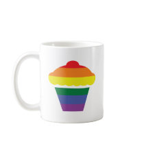 Gay Pride Rainbow Cupcake Coffee Mug