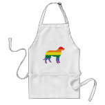 Gay Pride Rainbow Dog aprons