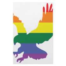 Gay Pride Rainbow Eagle Custom Stationery