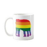 Gay Pride Rainbow Elephant mugs