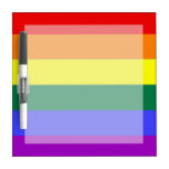 Gay Pride Rainbow Flag dry erase boards