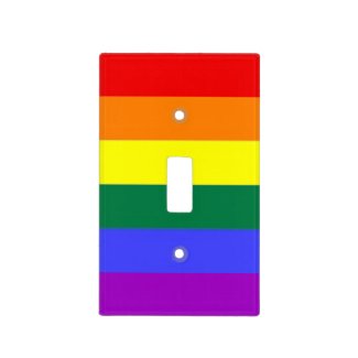 Gay Pride Rainbow Flag Light Switch Plate