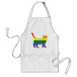 Gay Pride Rainbow Kitten aprons