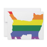 Gay Pride Rainbow Kitten invitations
