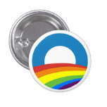 Gay Pride Rainbow Obama 2012 Pins