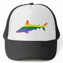 Gay Pride Rainbow Shark hats