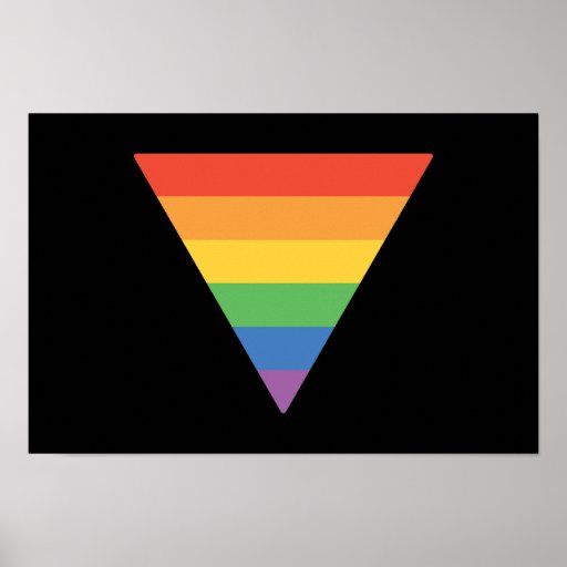 Gay Triangle With Rainbow 27